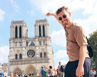 Tourist at Notre Dame